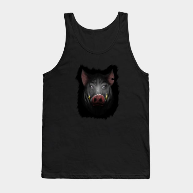 Wild boar Tank Top by Zlat